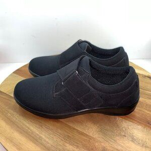 Orthofeet Women's Orthopedic Lycra Wichita Casual Black Shoes Size 10